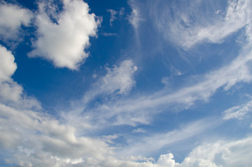 blue sky and beautiful cloud