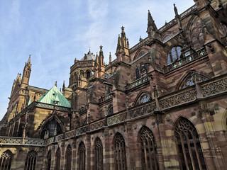 Fototapeta na wymiar Cathédrale de Strasbourg en Alsace