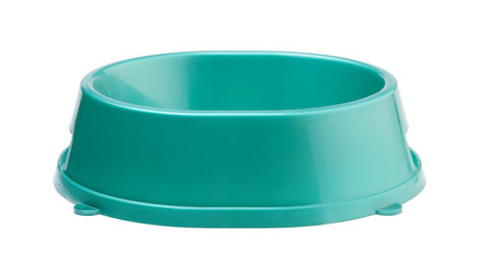 Bowl for animals isolated on a white