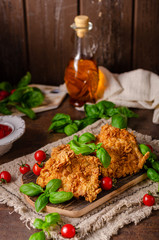 Crispy chicken steak cornflakes