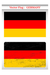 Vector grunge flag of Germany background