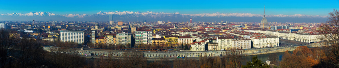 Obraz na płótnie Canvas Panorama of Turin, Italy