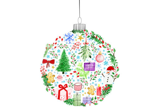 Weihnachten Aquarell