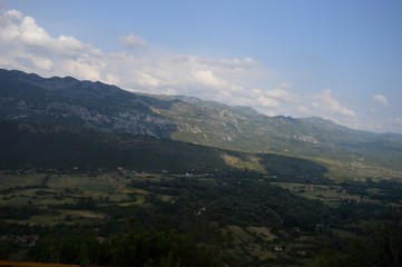 Obraz premium landscape of mountains and hills