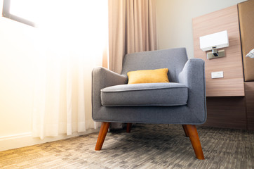 modern living room with sofa