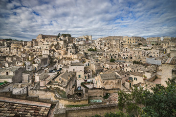 Fototapeta na wymiar Matera, the cave city in Basilicata, Italy
