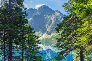Sea Eye. Lake in Tatra Mountains - obrazy, fototapety, plakaty