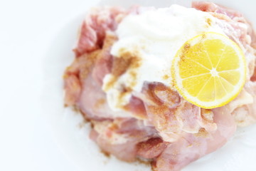 freshness chopped chicken dish