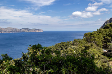 Fototapeta na wymiar Blick vom Aussichtspunkt Mirador de La Victoria, Mallorca