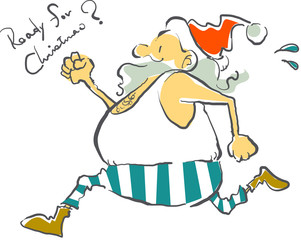 クリスマスへの準備運動　サンタ