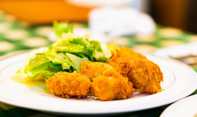Deep fryed scallop