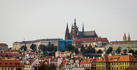 Naklejka na ściany i meble Prague - the capital of the Czech Republic. Panorama of the city.