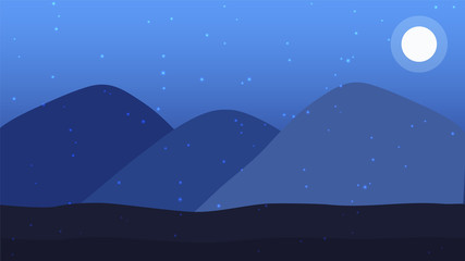 Chilly Night Vector Illustration 