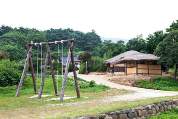 Fototapeta premium Wanggok Village is a traditional village in Gangwon Province in Korea.