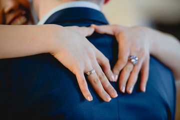 Hands of Bride and Groom