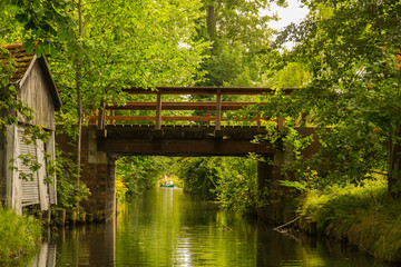 Bootsfahrt auf den Kanälen der Spree im Spreewald