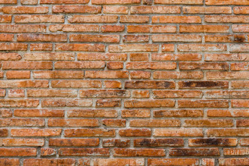 old red brick wall texture background