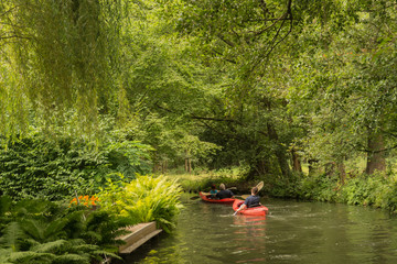 Bootsfahrt auf den Kanälen der Spree im Spreewald