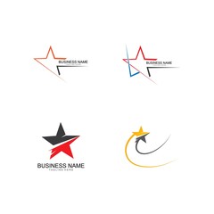 Star Logo Template vector icon illustration design