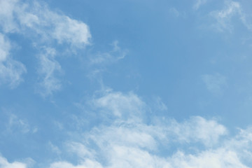 blue sky above light sun