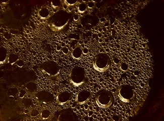 water drops on glass