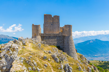 Rocca Calascio. The ancient fortress in Abruzzo