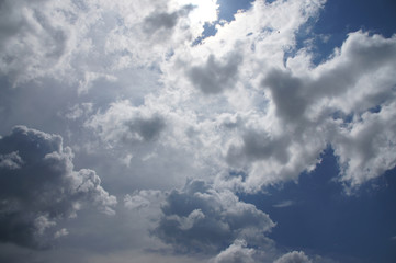 Fototapeta na wymiar beautiful sky, blue sky, white clouds, background image