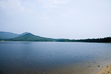 Songjiho Lake in Goseong-gun, South Korea.
