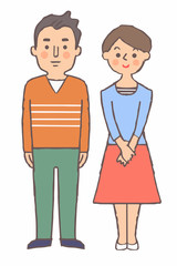 笑顔の若いカップル５