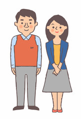 笑顔の若いカップル２