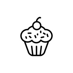 cupcake icon trendy