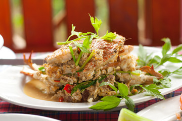 Seafood very fresh crab in Thailand