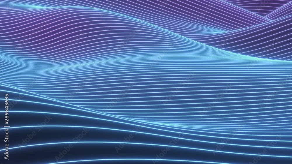 Poster looped animation. abstract colorful wavy background in bright neon colors. modern colorful wallpaper