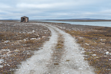 Fishing Shelter on the Arctic Ocean