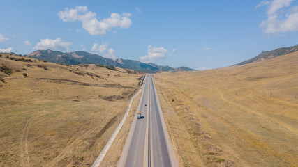 Mountain road in Republic of Dagestan, Caucasus, Russia
