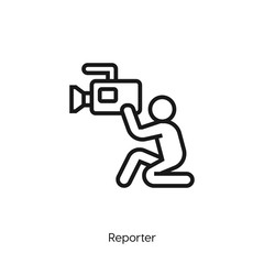 journalist icon vector