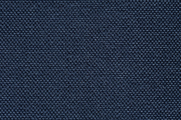 Precise fabric texture in dark blue colour.