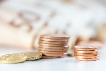 billets euros et pièces