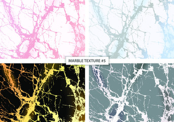 Marble texture collection. Abstract graphic lines.