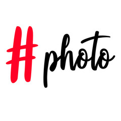 photo hashtag symbol vector