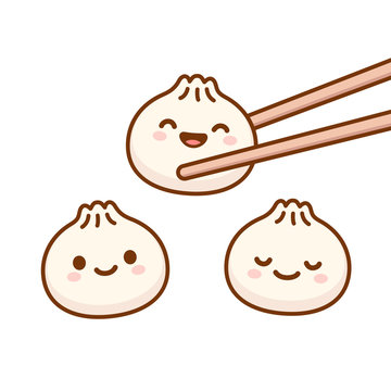 Cute cartoon dumplings