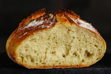 bread - freshly baked tasty pastries, menu concept. food background. copy space