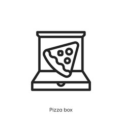 pizza box icon vector symbol