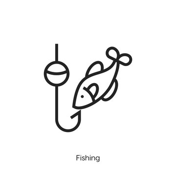 fishing icon vector symbol