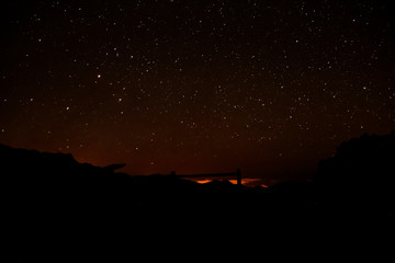 Sterne auf den Kanaren über La Palma