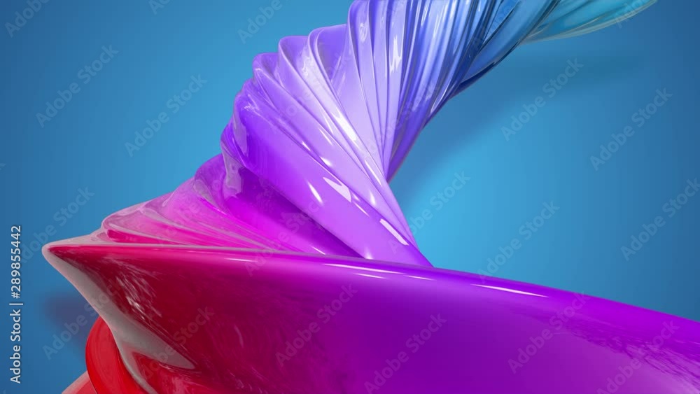 Poster paint flow moves in a circle. abstract colorful creative background with stream of mixed oil paints 