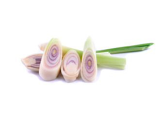 Lemon grass on a white background
