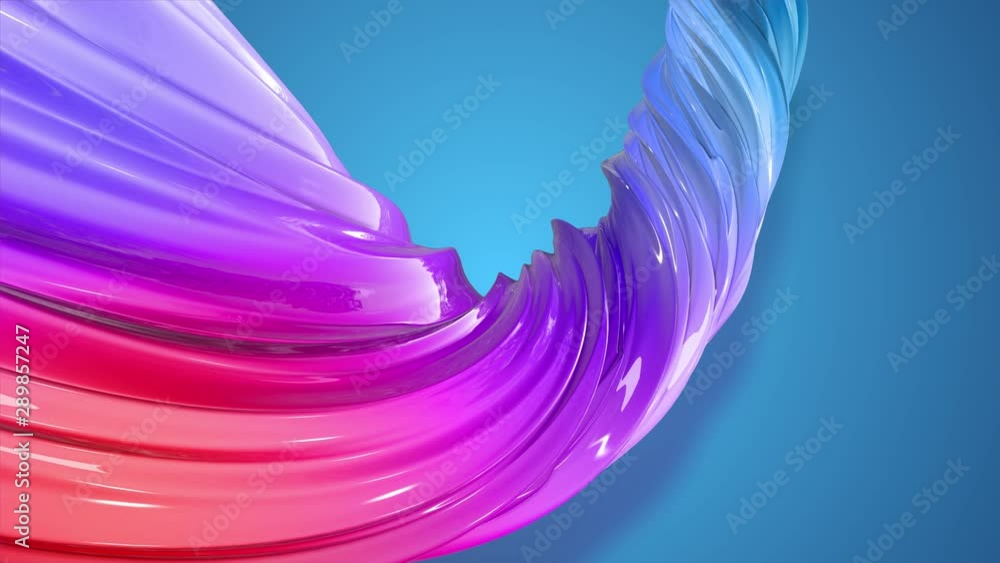 Poster paint flow moves in a circle. abstract colorful creative background with stream of mixed oil paints 