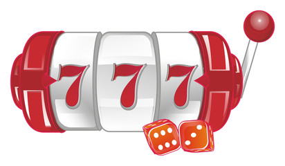 red dice and slot