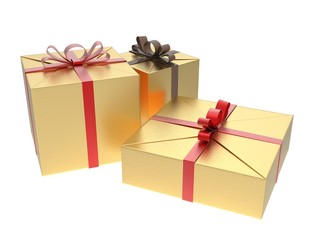 Christmas Gift Boxes (Gold Edition)